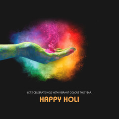 Holi festival background, Happy Holi Poster