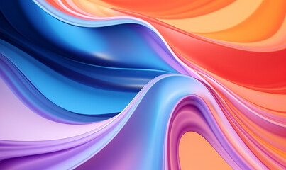 Abstract pastel waves wallpaper background