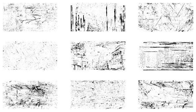 Grunge textures set. Distressed Effect. Grunge Background. Vector textured effect