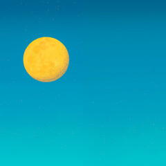 moon in the daytime sky