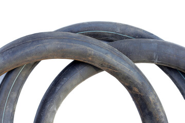 Old inner tube of  bicycle