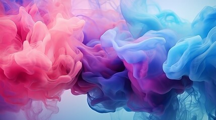 Fototapeta premium Abstract clouds. Luxurious beauty. Inspired by the sky, as well as steam and smoke. Transparent creativity. Ink colors are amazingly bright, luminous, translucent, free-flowing.