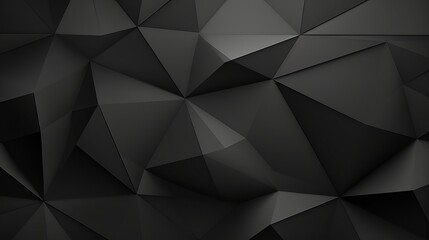 Black white dark gray abstract background. Geometric pattern shape. Line triangle polygon angle. Gradient. Shadow. Matte. 3d effect. Rough grain grungy. Design. Template. Presentation