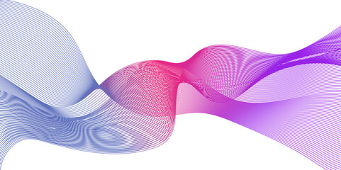 Abstract background wave line in vector business texture. Pattern line blend curve waves flow futuristic technology digital sound and noise energy wave line flow background.