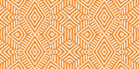 Hand drawn Batik pattern seamless. Geometric chevron abstract illustration, wallpaper. Tribal ethnic vector texture. Aztec style. Folk embroidery. Indian, Scandinavian, African rug, tile.