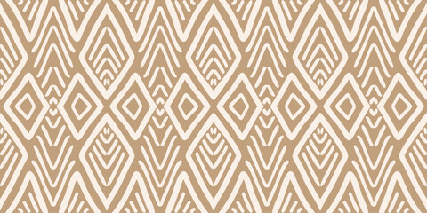 Hand drawn Batik pattern seamless. Geometric chevron abstract illustration, wallpaper. Tribal ethnic vector texture. Aztec style. Folk embroidery. Indian, Scandinavian, African rug, tile.