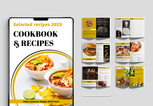 Natural Food Recipe Book  Design Layout