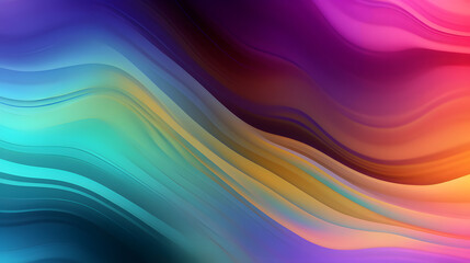 Fototapeta premium Digital color liquid gold foil gradient minimalist holographic horizontal poster background