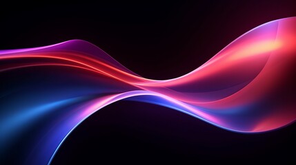 Neon illuminated dynamic sheets wallpaper. Abstract business background