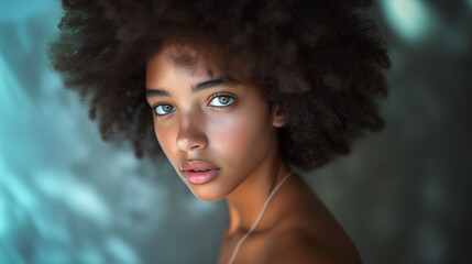 portrait of beautiful young girl