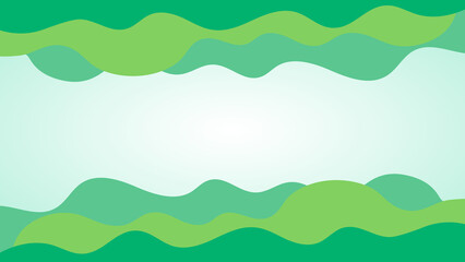 Obraz premium シンプルな緑の曲線の背景