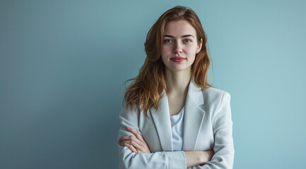 Young Businesswoman with Confident Posture