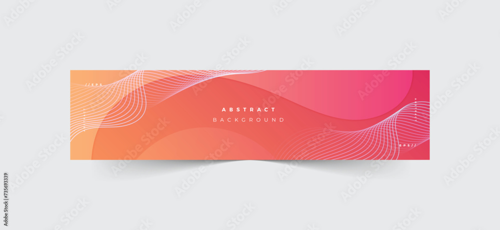 Canvas Prints wave linkedin banner, abstract background design