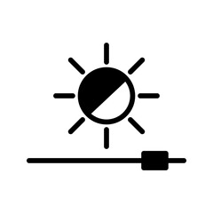 Contrast icon, brightness icon. adjust contrast icon  color editable