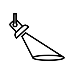 spotlight icon. Searchlight icon color editable