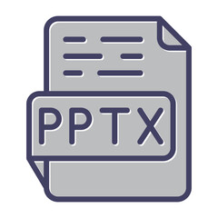 PPTX Vector Icon