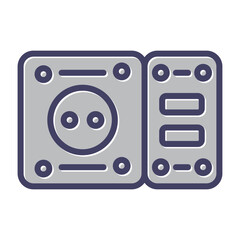 Obraz premium Socket Vector Icon
