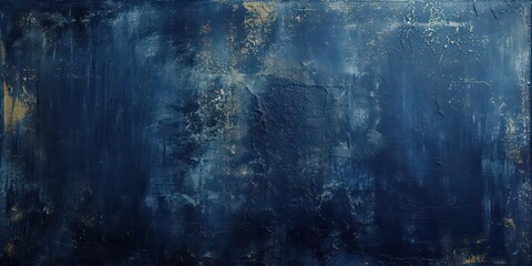 Obraz na płótnie Canvas Dust and scratches evoking a vintage feel, set against dark navy blue abstract background.