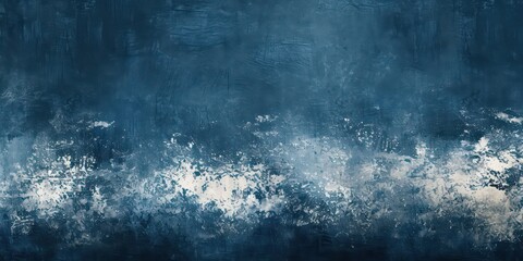 Obraz premium Dust and scratches evoking a vintage feel, set against dark navy blue abstract background.