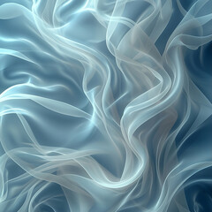 luftiger Hintergrund mit glatten Seidenlinien, weiß, hellblau, hintergründe, abbildung, dekor, welle, fliessend, design, airy background with smooth silk lines, white, light blue, backgrounds, illustr