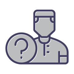 User Confuse Vector Icon