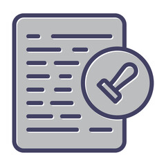 Document Permissions Vector Icon