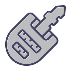 Car Key Vector Icon