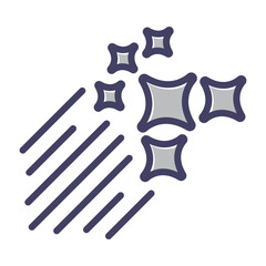 Shooting Stars Vector Icon
