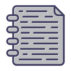 Note Page Vector Icon