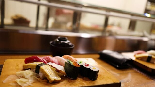 Sushi Assortment Presentation