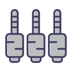 Fototapeta premium Jack Cable Vector Icon