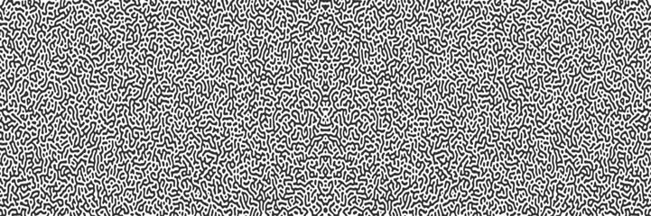 Turing ornament halftone puzzle pattern vector background. diffuse chain reaction. Generative algorithm psychedelic background. Reaction-diffusion or turing pattern formation.