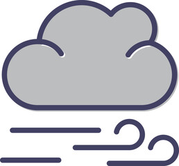 Windy Vector Icon