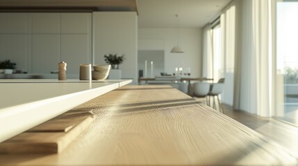 Featuring an array of built-in oak furnishings, this modern kitchen combines functionality with style, boasting a sophisticated sink, spacious cabinets, and state-of-the-art stove and oven