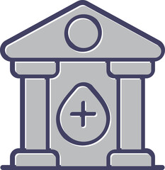 Blood Bank Vector Icon