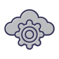 Cloud Computing Vector Icon