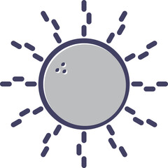 Sun Vector Icon