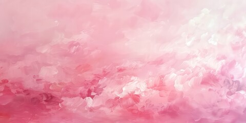 Obraz premium Pink pastel background with florals, delicate hues caressing the senses like a gentle breeze, soothing and tranquil.