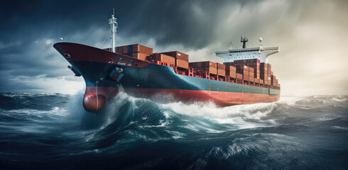 Ocean Giants: The Journey of a Big Cargo Ship
