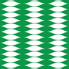 abstract seamless repeatable green smooth wave line pattern on white.