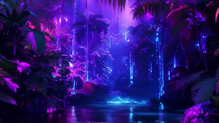 Get lost in a UVlit jungle paradise with t b and exotic visuals guaranteed to take your rave experience to the next level.