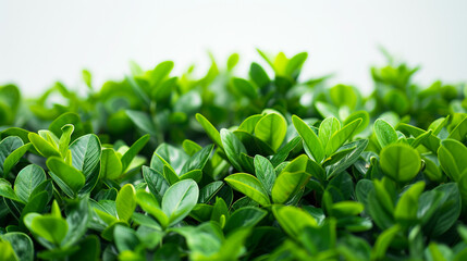 Obraz premium green grass on white.