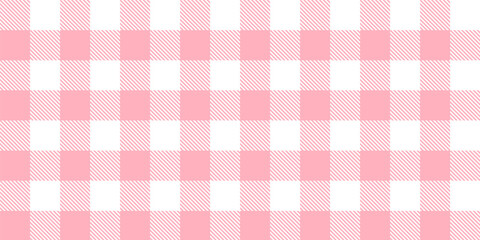 Gingham pattern background. Retro tablecloth texture. Abstract color full of Scott pattern. Pastel gingham seamless background for print on fabric. Vector art.