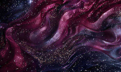 Obraz premium An abstract background comprising swirls of maroon and navy, Generative AI