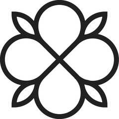  Simple Black Line Logo Template
