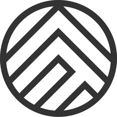  Simple Black Line Logo Template
