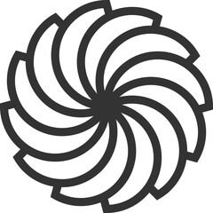  Simple Black Line Logo Template
