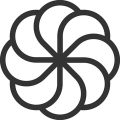  Simple Black Line Logo Template
