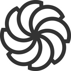  Simple Black Line Logo Template
