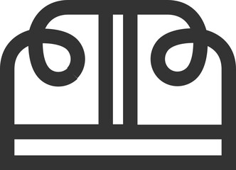 Flawless Monoline Emblem Minimalist Flat Logo Vector